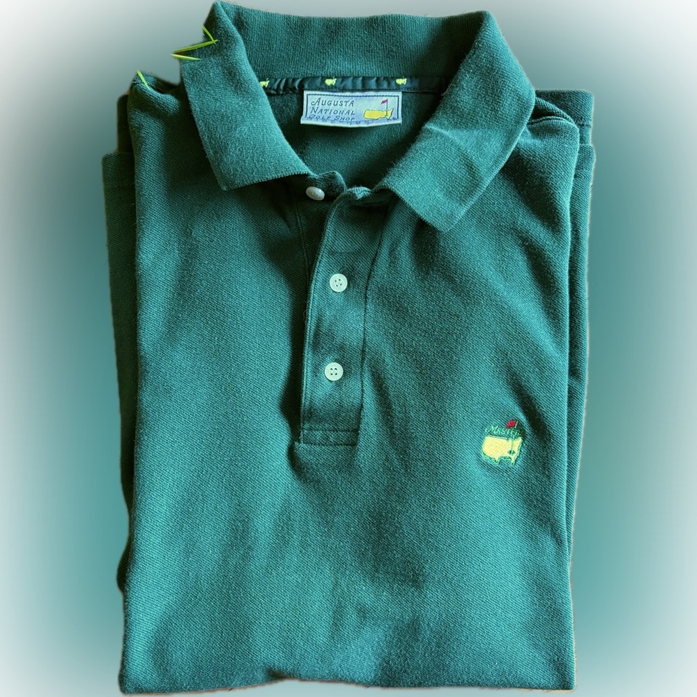 Masters Vtg Green Polo Style Golf Shirt